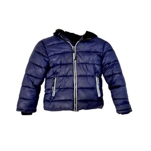 Rokka&Rolla Blue Hooded Puffer Coat